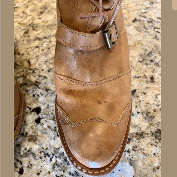 Frye Sandra Steampunk Leather Buckle Boots - Picture 4 of 8